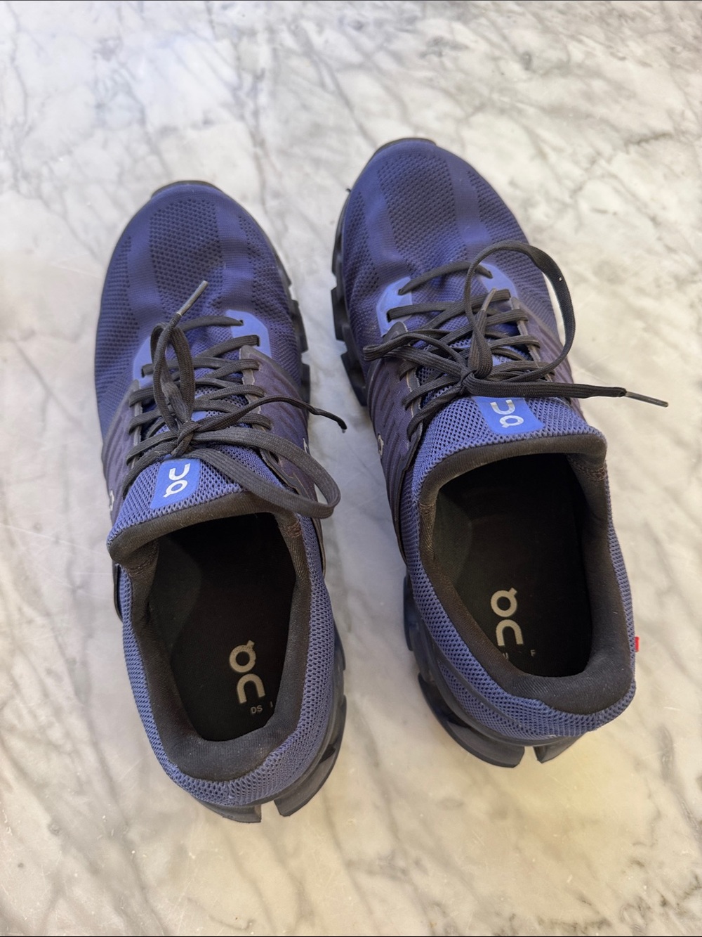 On Running Men’s Athletic Shoes - Navy and Black - Picture 2 of 2